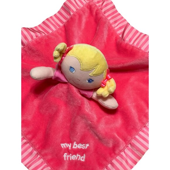 Garanimals My Best Friend Lovey Security‎ Blanket Soother Blonde Girl Striped - Picture 3 of 6